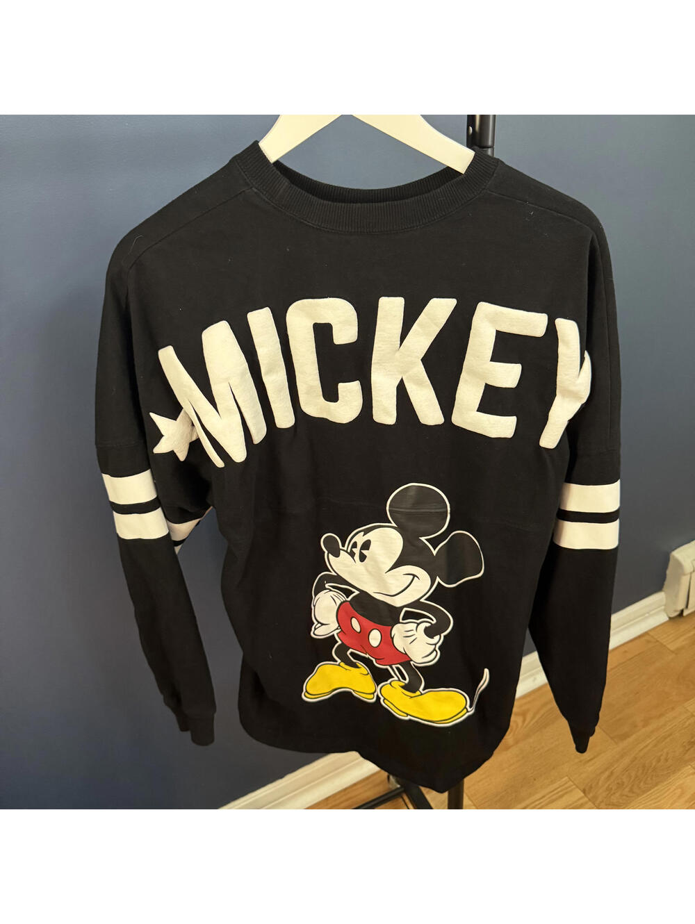 Disney Mickey Mouse, Spirit Jersey Pullover, Black Small